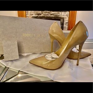 Authentic 37.5 Jimmy Choo Anouk Patent Leather